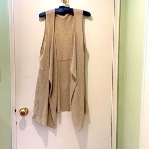 Eileen Fisher Open Front Wool Vest